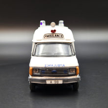 Load image into Gallery viewer, Explorafind 1980 Ford Transit MKII Ambulance A98 Hong Kong FSD 1:76 Die Cast New
