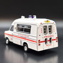 Load image into Gallery viewer, Explorafind 1980 Ford Transit MKII Ambulance A98 Hong Kong FSD 1:76 Die Cast New
