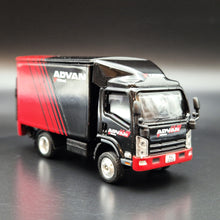 Load image into Gallery viewer, Explorafind 2015 Isuzu N Series NPR Box Truck Yokohama Advan 1:76 Die Cast Truck New
