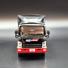 Load image into Gallery viewer, Explorafind 2015 Isuzu N Series NPR Box Truck Yokohama Advan 1:76 Die Cast Truck New
