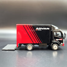 Load image into Gallery viewer, Explorafind 2015 Isuzu N Series NPR Box Truck Yokohama Advan 1:76 Die Cast Truck New
