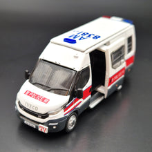 Load image into Gallery viewer, Explorafind 2023 Iveco Daily Hong Kong Police PTU AM8381 Van 1:76 Die Cast New
