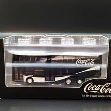 Load image into Gallery viewer, Explorafind MAN A95 Coca-Cola Double Decker Bus Black/Silver 1:110 Die Cast New
