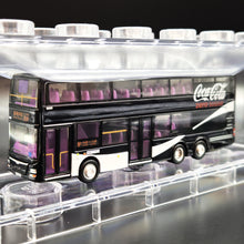 Load image into Gallery viewer, Explorafind MAN A95 Coca-Cola Double Decker Bus Black/Silver 1:110 Die Cast New
