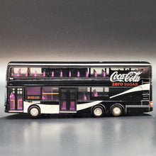 Load image into Gallery viewer, Explorafind MAN A95 Coca-Cola Double Decker Bus Black/Silver 1:110 Die Cast New
