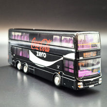 Load image into Gallery viewer, Explorafind MAN A95 Coca-Cola Double Decker Bus Black/Silver 1:110 Die Cast New
