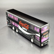 Load image into Gallery viewer, Explorafind MAN A95 Coca-Cola Double Decker Bus Black/Silver 1:110 Die Cast New
