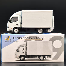 Load image into Gallery viewer, Explorafind 2022 Hino 300 Series Box Truck White 1:76 Die Cast Truck New
