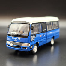 Load image into Gallery viewer, Explorafind 2010 Toyota Coaster Bus Blue Macau Security Police 1:76 Die Cast Bus New
