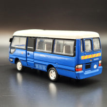 Load image into Gallery viewer, Explorafind 2010 Toyota Coaster Bus Blue Macau Security Police 1:76 Die Cast Bus New
