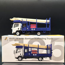 Load image into Gallery viewer, Explorafind 2015 Isuzu N Series NPR Bamboo Scaffolding Truck 1:64 Die Cast Truck New
