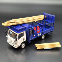 Load image into Gallery viewer, Explorafind 2015 Isuzu N Series NPR Bamboo Scaffolding Truck 1:64 Die Cast Truck New
