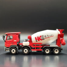 Load image into Gallery viewer, Explorafind 2019 Hino Series 700 Concrete Mixer Truck Hong Kong Red 1:76 Die Cast Truck New
