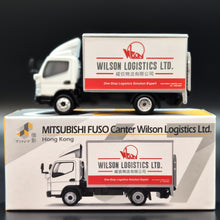 Load image into Gallery viewer, Explorafind 2022 Mitsubishi Fuso Canter Box Truck Wilson Logistics 1:76 Die Cast Truck New
