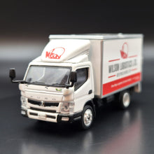 Load image into Gallery viewer, Explorafind 2022 Mitsubishi Fuso Canter Box Truck Wilson Logistics 1:76 Die Cast Truck New
