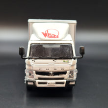 Load image into Gallery viewer, Explorafind 2022 Mitsubishi Fuso Canter Box Truck Wilson Logistics 1:76 Die Cast Truck New
