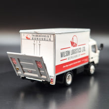 Load image into Gallery viewer, Explorafind 2022 Mitsubishi Fuso Canter Box Truck Wilson Logistics 1:76 Die Cast Truck New
