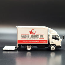 Load image into Gallery viewer, Explorafind 2022 Mitsubishi Fuso Canter Box Truck Wilson Logistics 1:76 Die Cast Truck New
