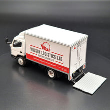 Load image into Gallery viewer, Explorafind 2022 Mitsubishi Fuso Canter Box Truck Wilson Logistics 1:76 Die Cast Truck New
