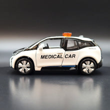 Load image into Gallery viewer, Explorafind 2017 BMW i3 Hong Kong Medical Car White 1:64 Die Cast Car New
