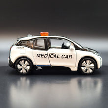 Load image into Gallery viewer, Explorafind 2017 BMW i3 Hong Kong Medical Car White 1:64 Die Cast Car New
