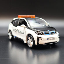 Load image into Gallery viewer, Explorafind 2017 BMW i3 Hong Kong Medical Car White 1:64 Die Cast Car New
