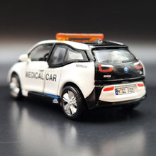 Load image into Gallery viewer, Explorafind 2017 BMW i3 Hong Kong Medical Car White 1:64 Die Cast Car New
