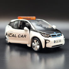 Load image into Gallery viewer, Explorafind 2017 BMW i3 Hong Kong Medical Car White 1:64 Die Cast Car New
