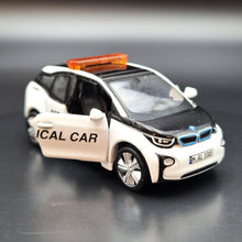 Load image into Gallery viewer, Explorafind 2017 BMW i3 Hong Kong Medical Car White 1:64 Die Cast Car New
