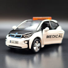 Load image into Gallery viewer, Explorafind 2017 BMW i3 Hong Kong Medical Car White 1:64 Die Cast Car New
