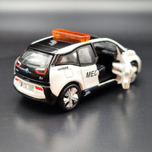 Load image into Gallery viewer, Explorafind 2017 BMW i3 Hong Kong Medical Car White 1:64 Die Cast Car New
