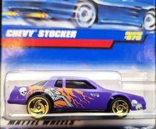 Load image into Gallery viewer, Hot Wheels 1998 Chevy Stocker Purple #870 Mainline New Long Card
