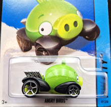 Load image into Gallery viewer, Hot Wheels 2014 Angry Birds - Minion Pig Green #81 HW City - Tooned 1 New Long Card
