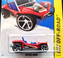 Load image into Gallery viewer, Hot Wheels 2014 Meyers Manx Red #114 HW Off-Road - Off Track New Long Card
