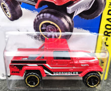 Load image into Gallery viewer, Hot Wheels 2014 Jeep Scrambler Red #138 HW Off-Road - HW Hot Trucks New Long Card
