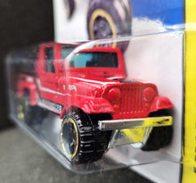 Load image into Gallery viewer, Hot Wheels 2014 Jeep Scrambler Red #138 HW Off-Road - HW Hot Trucks New Long Card
