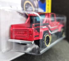 Load image into Gallery viewer, Hot Wheels 2014 Jeep Scrambler Red #138 HW Off-Road - HW Hot Trucks New Long Card
