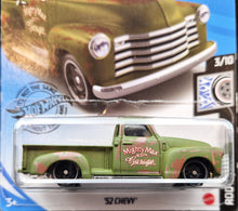 Load image into Gallery viewer, Hot Wheels 2020 &#39;52 Chevy Truck Matte Green #201 Rod Squad 3/10 New Long Card
