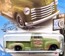 Load image into Gallery viewer, Hot Wheels 2020 &#39;52 Chevy Truck Matte Green #201 Rod Squad 3/10 New Long Card
