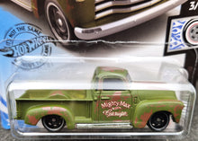 Load image into Gallery viewer, Hot Wheels 2020 &#39;52 Chevy Truck Matte Green #201 Rod Squad 3/10 New Long Card
