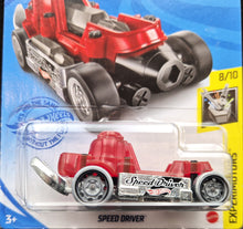 Load image into Gallery viewer, Hot Wheels 2021 Speed Driver Red #82 Experimotors 8/10 New Long Card
