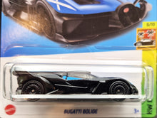 Load image into Gallery viewer, Hot Wheels 2023 Bugatti Bolide Black #213 HW Exotics 6/10 New Long Card
