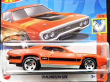 Load image into Gallery viewer, Hot Wheels 2023 &#39;71 Plymouth GTX Orange #166 Muscle Mania 7/10 New
