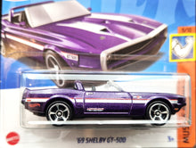 Load image into Gallery viewer, Hot Wheels 2023 &#39;69 Shelby GT 500 Purple Muscle Mania 9/10 New
