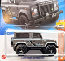 Load image into Gallery viewer, Hot Wheels 2023 Land Rover Defender 90 Dark Grey #227 HW Hot Trucks 10/10 New Long Card
