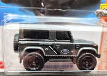 Load image into Gallery viewer, Hot Wheels 2023 Land Rover Defender 90 Dark Grey #227 HW Hot Trucks 10/10 New Long Card
