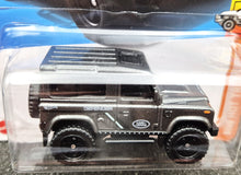 Load image into Gallery viewer, Hot Wheels 2023 Land Rover Defender 90 Dark Grey #227 HW Hot Trucks 10/10 New Long Card
