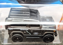 Load image into Gallery viewer, Hot Wheels 2023 Land Rover Defender 90 Dark Grey #227 HW Hot Trucks 10/10 New Long Card
