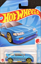 Load image into Gallery viewer, Hot Wheels 2023 &#39;88 Honda CR-X Matte Light Blue #148 HW J-Imports 10/10 New Long Card
