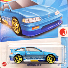 Load image into Gallery viewer, Hot Wheels 2023 &#39;88 Honda CR-X Matte Light Blue #148 HW J-Imports 10/10 New Long Card
